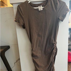 PINK light brown t-shirt dress